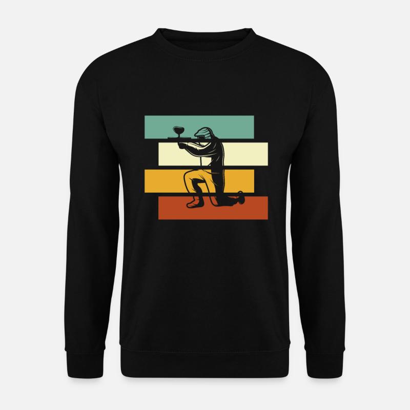 Paintball Retro - Unisex Pullover - Schwarz