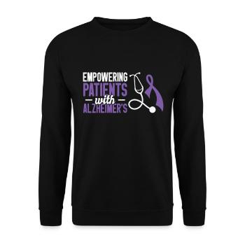 Alzheimer's Awareness Brain Doctors Health - Unisex Sweatshirt - black - Front - Alina (178cm) & Michal (187cm)