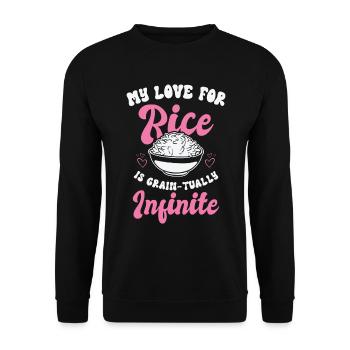 Cuisine asiatique Riz Philippines philippin - Sweat-shirt Unisexe - noir - Devant - Alina (178cm) & Michal (187cm)