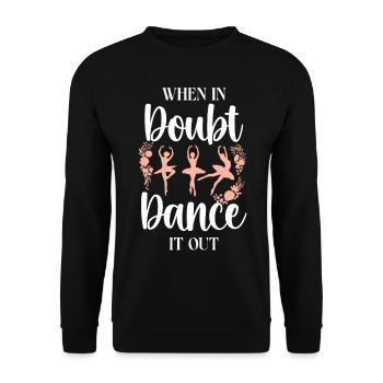 Ballet Dancer Dance Girl Ballerina - Unisex Pullover - Schwarz - Vorne - Alina (178cm) & Michal (187cm)