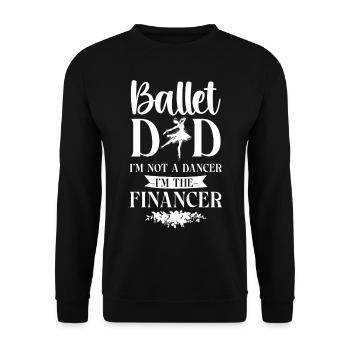Ballet Dancer Dance Girl Ballerina - Unisex Sweatshirt - black - Front - Alina (178cm) & Michal (187cm)