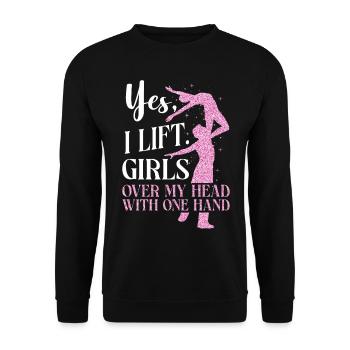 Ballet Danseuse Danse Ballerine - Sweat-shirt Unisexe - noir - Devant - Alina (178cm) & Michal (187cm)