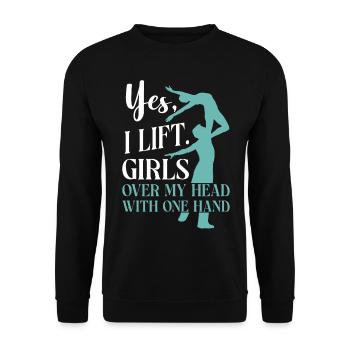 Ballet Danseuse Danse Ballerine - Sweat-shirt Unisexe - noir - Devant - Alina (178cm) & Michal (187cm)