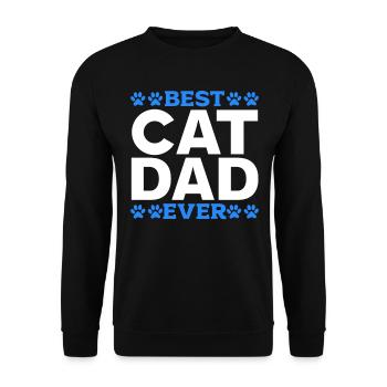Meilleur père de chat de tous les temps - Amoureux des chats et propriétaire de chat Happy Fa - Sweat-shirt Unisexe - noir - Devant - Alina (178cm) & Michal (187cm)