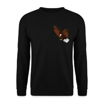 Eagle - Unisex Sweatshirt - black - Front - Alina (178cm) & Michal (187cm)