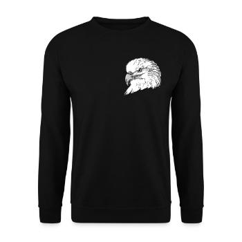 Eagle - Unisex Sweatshirt - black - Front - Alina (178cm) & Michal (187cm)