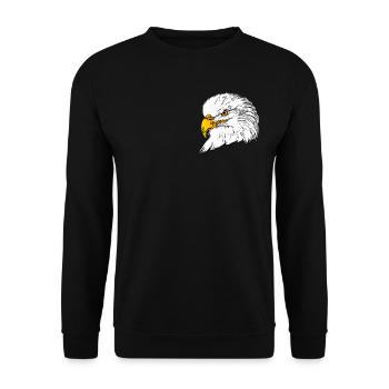 Eagle - Unisex Sweatshirt - black - Front - Alina (178cm) & Michal (187cm)