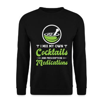 Pharmacy Technician Pharmacist Tech CPHT - Unisex Sweatshirt - black - Front - Alina (178cm) & Michal (187cm)