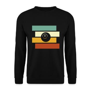 Billiard Retro - Unisex Pullover - Schwarz - Vorne - Alina (178cm) & Michal (187cm)