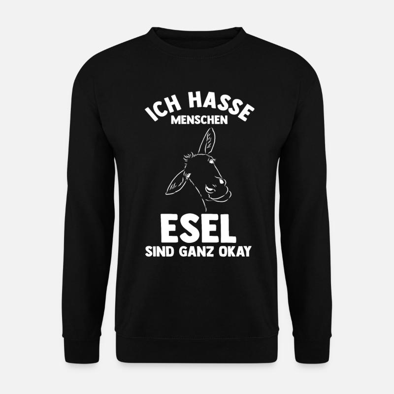 Esel - Unisex Pullover - Schwarz