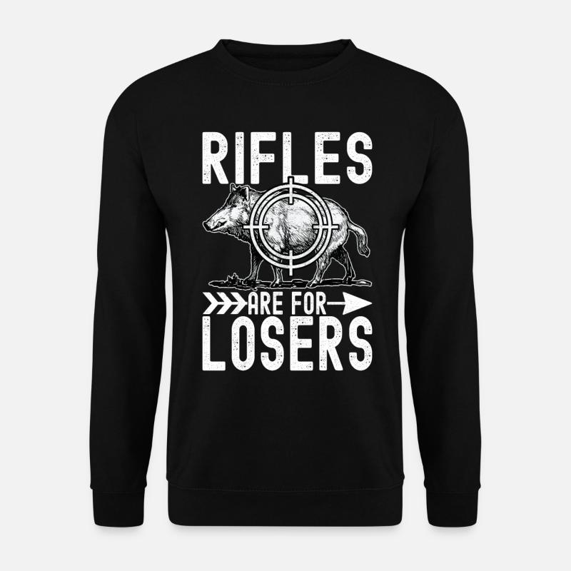 Jäger Wildschwein Jagen - Unisex Pullover - Schwarz
