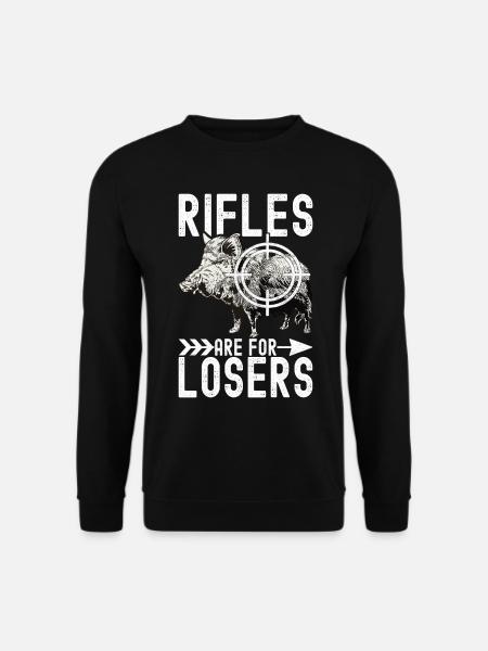 Jäger Wildschwein Jagen - Unisex Pullover - Schwarz