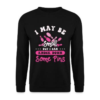 Bowling Femmes Bowler Ball Strike - Sweat-shirt Unisexe - noir - Devant - Alina (178cm) & Michal (187cm)