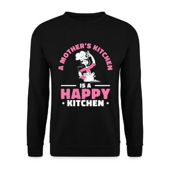 Fête des mères Vacances Grand-mère Cuisine Maman - Sweat-shirt Unisexe - noir - Devant - Alina (178cm) & Michal (187cm)