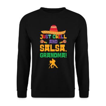 Cinco de Mayo Feiertag Eltern Fiesta Party - Unisex Pullover - Schwarz - Vorne - Alina (178cm) & Michal (187cm)