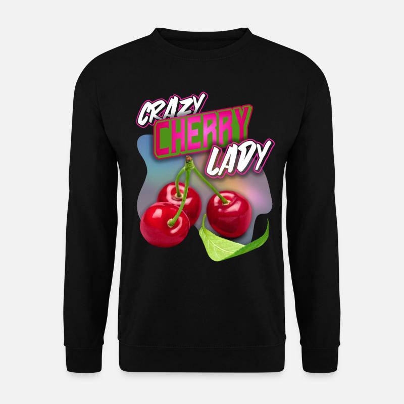 Crazy Cherry-Fruit Cherry Dicton amusant - Sweat-shirt Unisexe - noir
