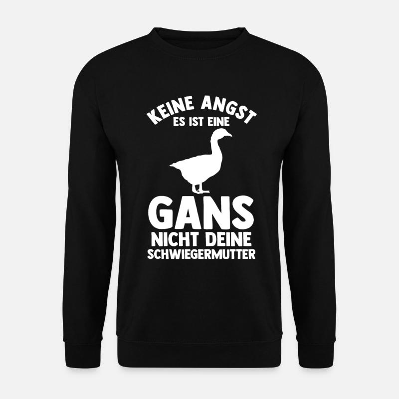 Gans Gänse - Unisex Pullover - Schwarz