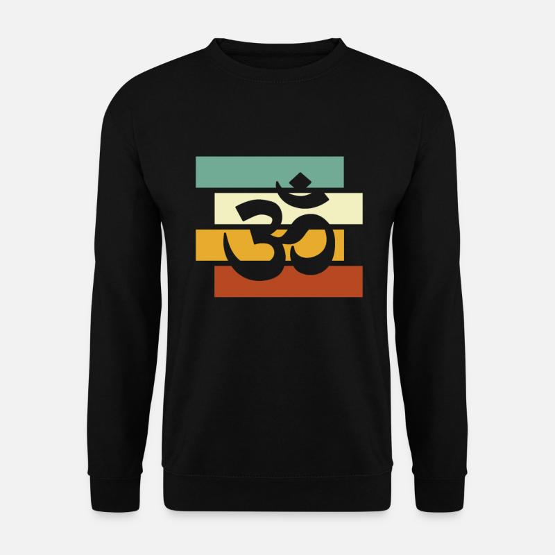 Meditation Retro - Unisex Sweatshirt - black