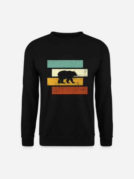 Bear Retro - Unisex Sweatshirt - black