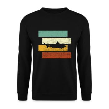 Hai Retro - Unisex Pullover - Schwarz - Vorne - Alina (178cm) & Michal (187cm)