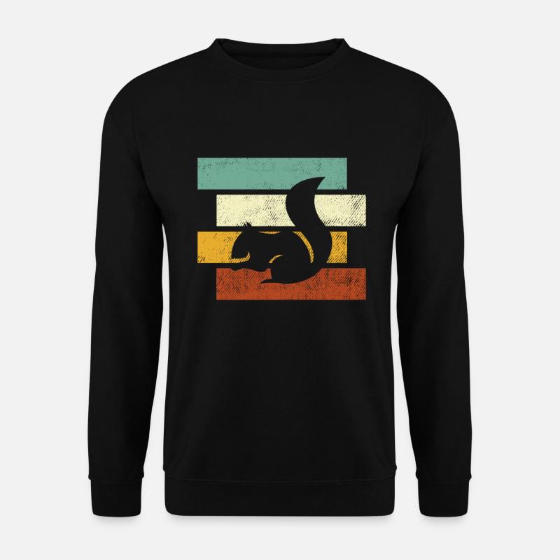 Squirrel Retro - Unisex Sweatshirt - black