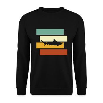 Hai Retro - Unisex Pullover - Schwarz - Vorne - Alina (178cm) & Michal (187cm)