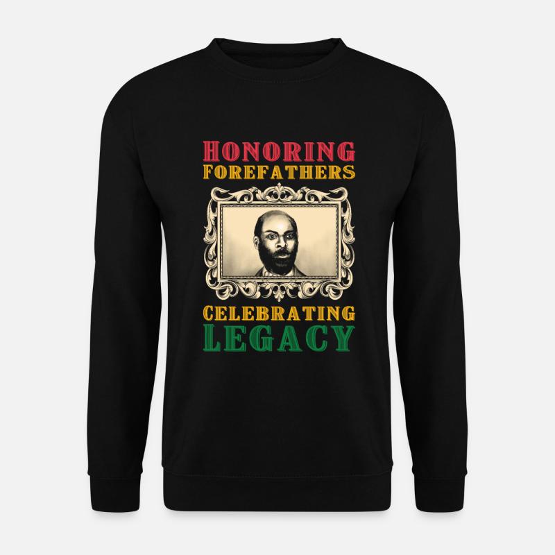 Schwarze Geschichte Juneteenth Schwarzer Stolz - Unisex Pullover - Schwarz