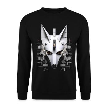 Fox Animal Lover Gift Motif animal sauvage - Sweat-shirt Unisexe - noir - Devant - Alina (178cm) & Michal (187cm)
