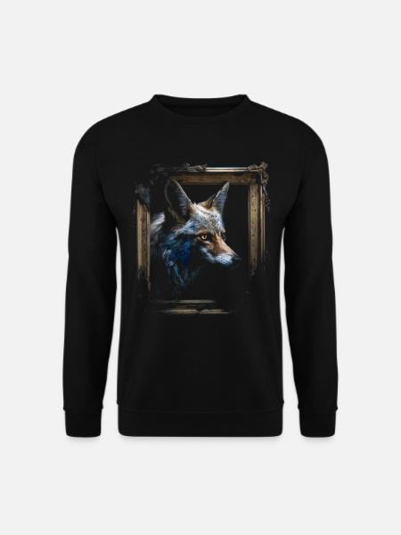 Fuchs Tierliebhaber Geschenk Wildtier Tier Motiv - Unisex Pullover - Schwarz