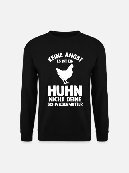 Huhn Landwirt Bauernhof Hühner - Unisex Pullover - Schwarz