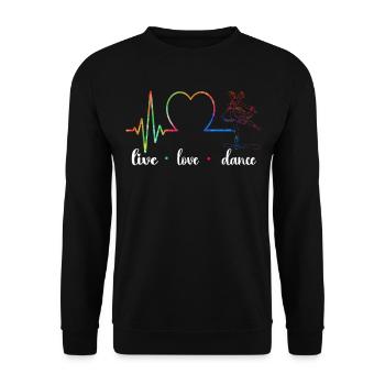 Ballet Danseuse Danse Ballerine - Sweat-shirt Unisexe - noir - Devant - Alina (178cm) & Michal (187cm)