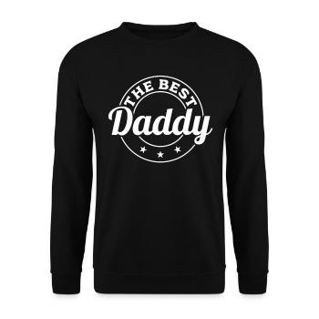The Best Daddy - Father's Day - Unisex Sweatshirt - black - Front - Alina (178cm) & Michal (187cm)