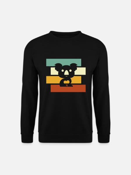 Koala Retro - Unisex Sweatshirt - black