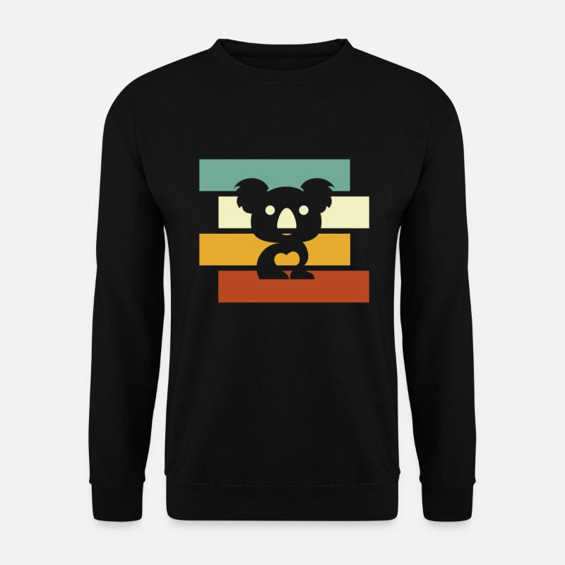 Koala Rétro - Sweat-shirt Unisexe - noir