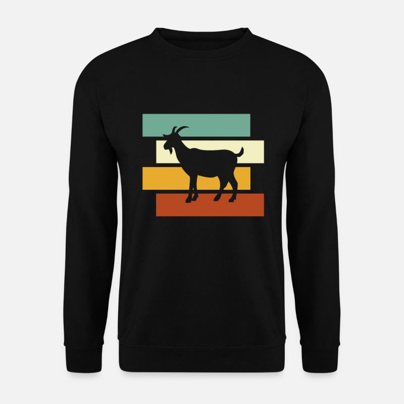 Ziege Retro - Unisex Pullover - Schwarz