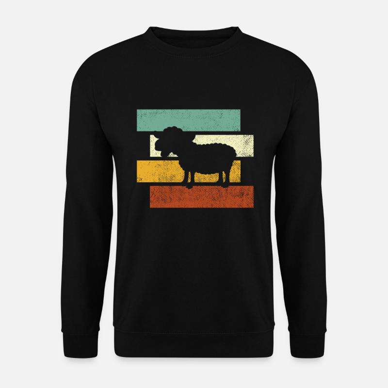 Sheep retro - Unisex Sweatshirt - black