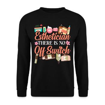 Cute Licensed Esthetician Skincare - Unisex Pullover - Schwarz - Vorne - Alina (178cm) & Michal (187cm)