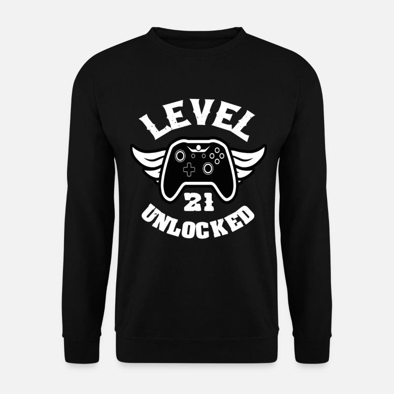 Niveau 21 Débloqué 21 Anniversaire - Sweat-shirt Unisexe - noir