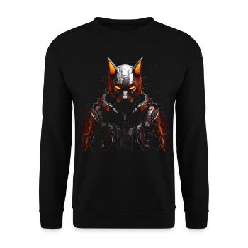 Fox Animal Lover Gift Motif animal sauvage - Sweat-shirt Unisexe - noir - Devant - Alina (178cm) & Michal (187cm)