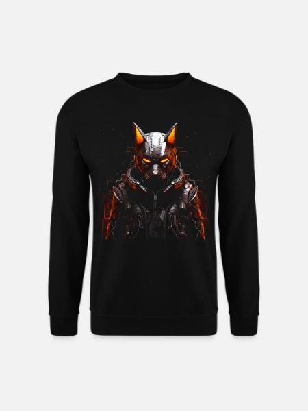 Fuchs Tierliebhaber Geschenk Wildtier Tier Motiv - Unisex Pullover - Schwarz
