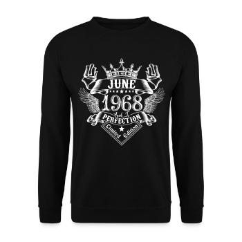 June 1968 | June 1968 anniversary 1968 - Unisex Sweatshirt - black - Front - Alina (178cm) & Michal (187cm)