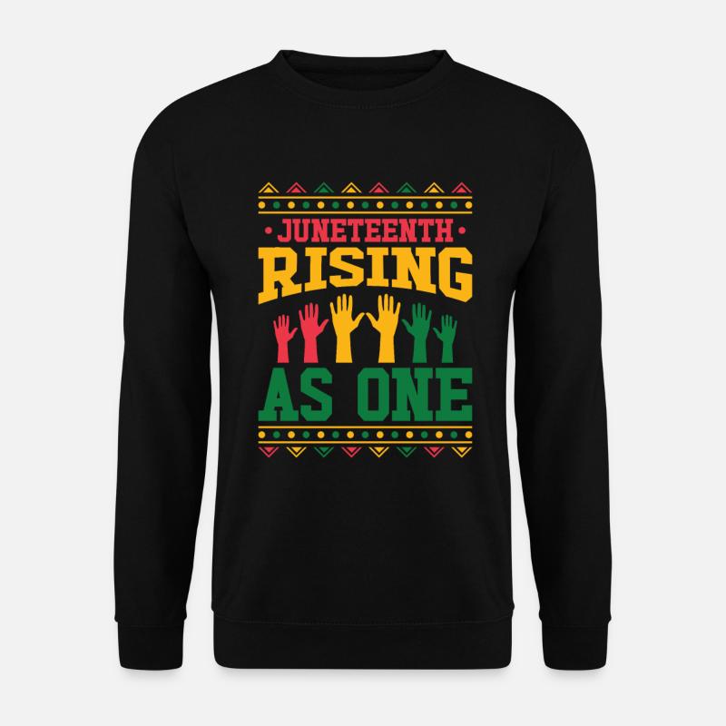 Schwarze Geschichte Juneteenth Solidarität - Unisex Pullover - Schwarz