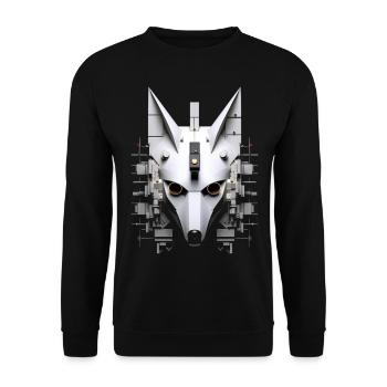 Fox Animal Lover Gift Motif animal sauvage - Sweat-shirt Unisexe - noir - Devant - Alina (178cm) & Michal (187cm)