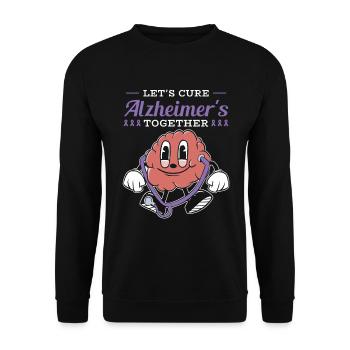 Alzheimer's Awareness Brain Doctors Health - Unisex Sweatshirt - black - Front - Alina (178cm) & Michal (187cm)