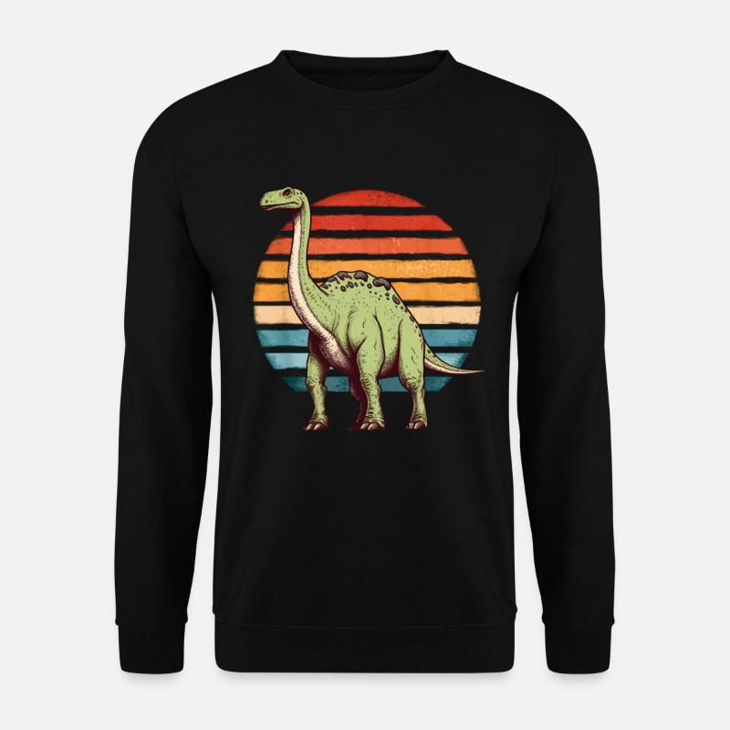 Brachiosaurus Dinosaur Dino Paleontologist - Unisex Sweatshirt - black