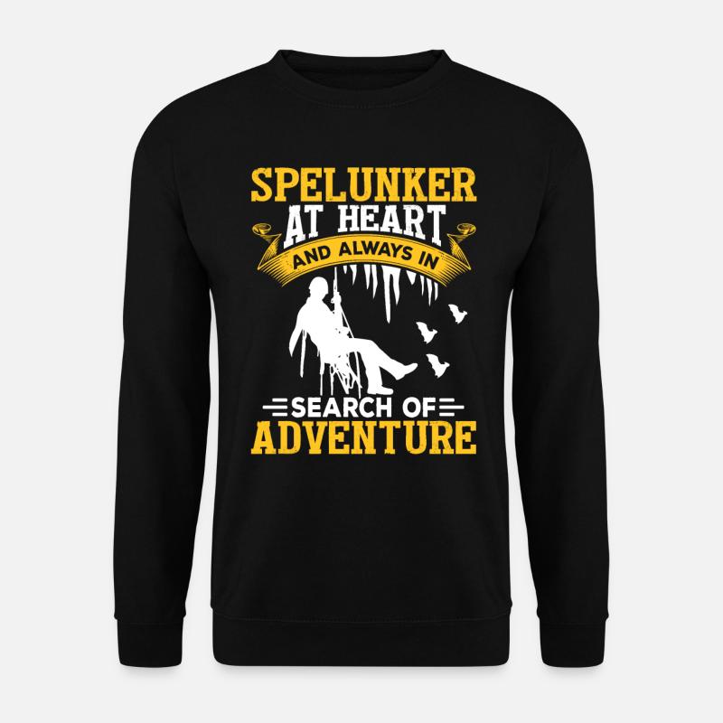 Höhlenforscher Höhlenforscher In Der Herzhöhle - Unisex Pullover - Schwarz