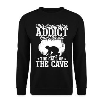 Spelunker spéléologue spéléologue - Sweat-shirt Unisexe - noir - Devant - Alina (178cm) & Michal (187cm)