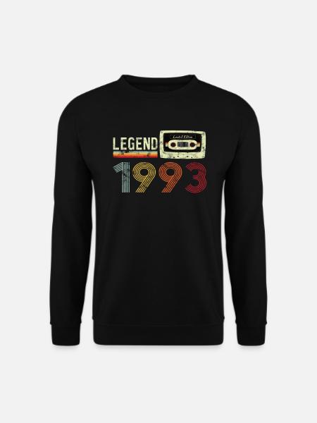 1993 Fødselsdag Vintage kassette - Unisex sweater - sort