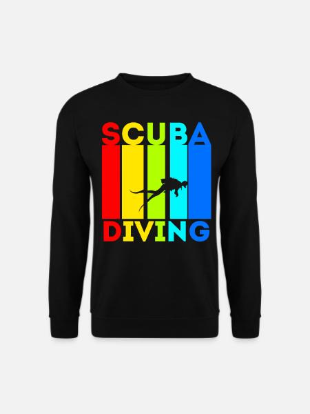 Tauchen Taucher Tauchausrüstung Scuba Diving - Unisex Pullover - Schwarz