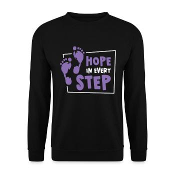 Infirmière Alzheimer’s Awareness Medical - Sweat-shirt Unisexe - noir - Devant - Alina (178cm) & Michal (187cm)